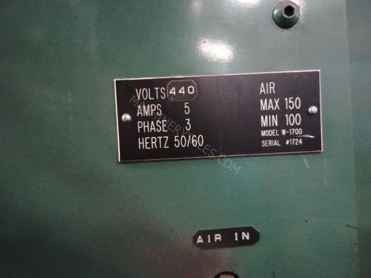 Wright Profile Grinder, Model W-1700 Automatic Profile Grinder For Stellite or Steel Circular Saws