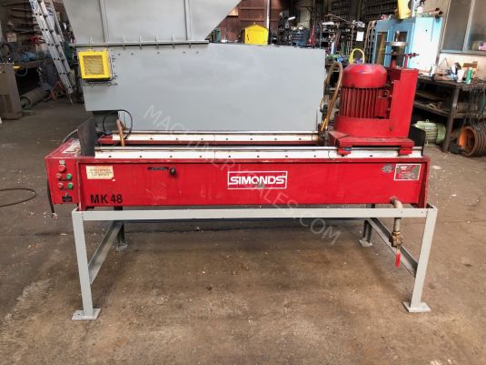 Simonds Knife Grinder, Model MK48 Vertical Spindle Traveling Head Knife Grinder