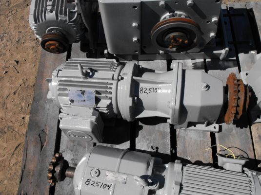 Used Emerson In-Line Gearmotor, 5HP, 231 RPM