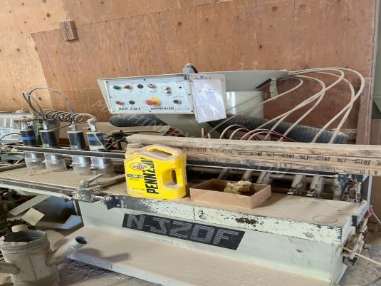 MORBIDELLI Line Borer and Glue Dowel Insertion Machine, Model New J20F Combination Line Borer and Gl