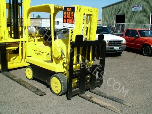 Hyster Fork Lift, Model S-60 80B 6,000 Lb. Capacity Propane Powered Fork Lift